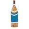 Coastal Brown White and Blue Wood Oar Wall Art, 58" x 7" x 2"